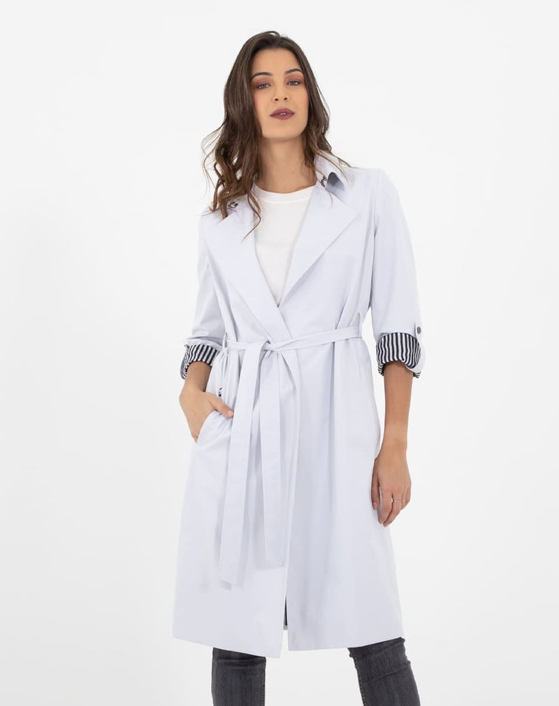 Gabardina Larga con Cinturón