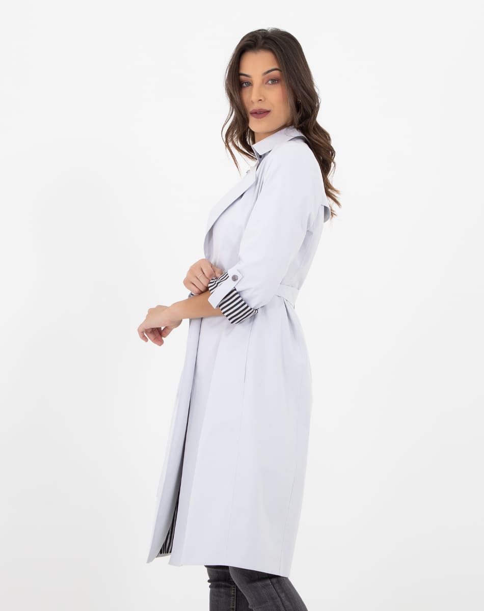 Gabardina Larga con Cinturón