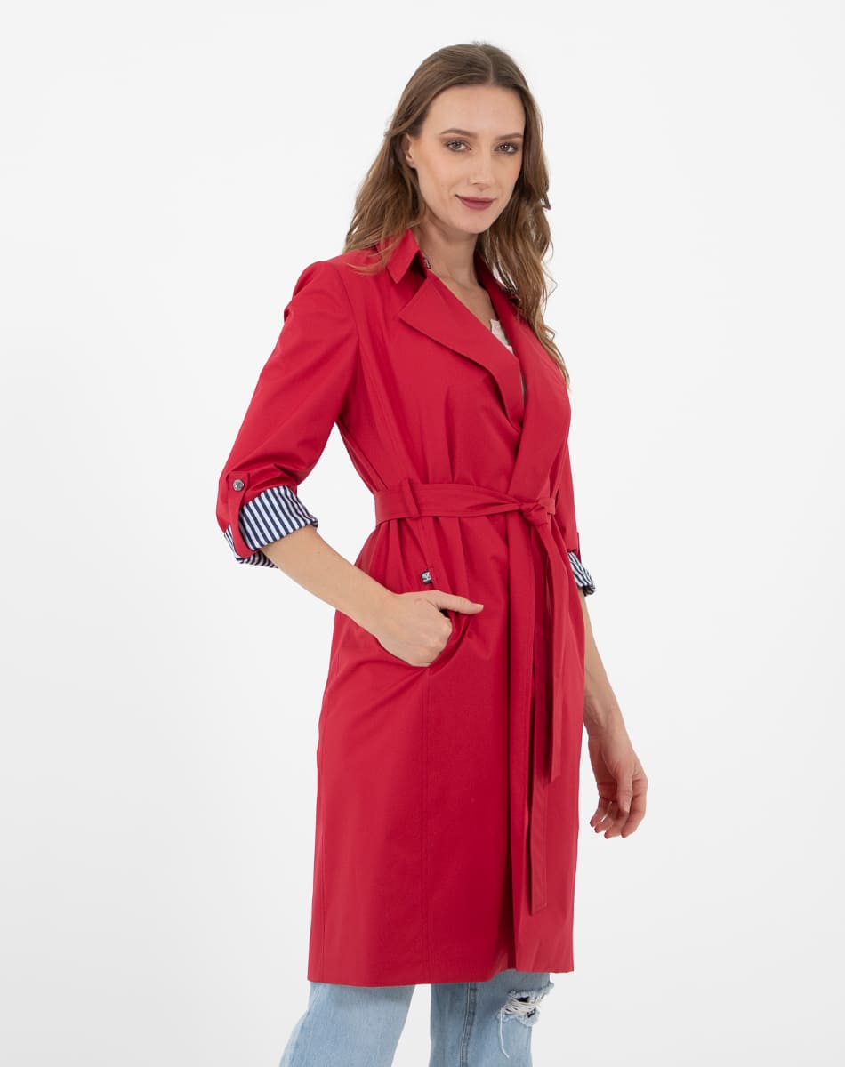 Gabardina Larga con Cinturón