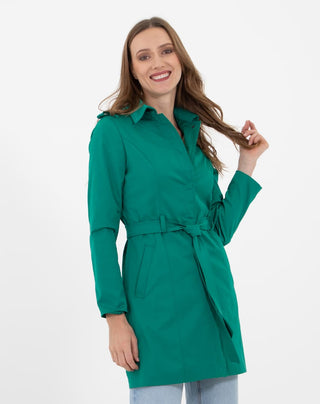 Gabardina Tradicional Con Amarre