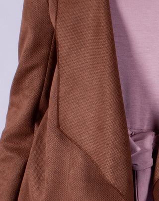 Abrigo suede T75082