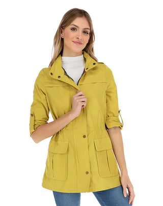 Gabardina con gorro y empacable T80593