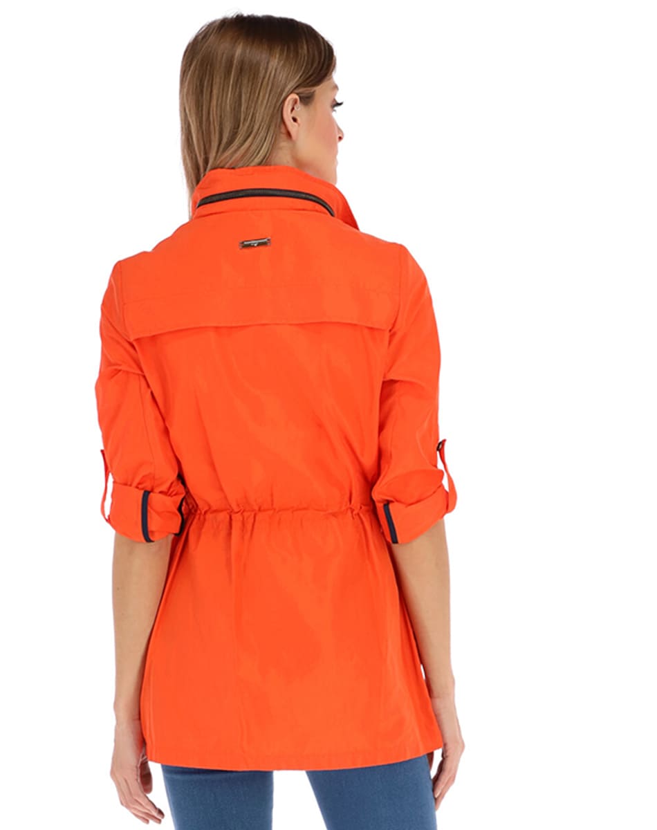 Gabardina Ligera Con Gorro