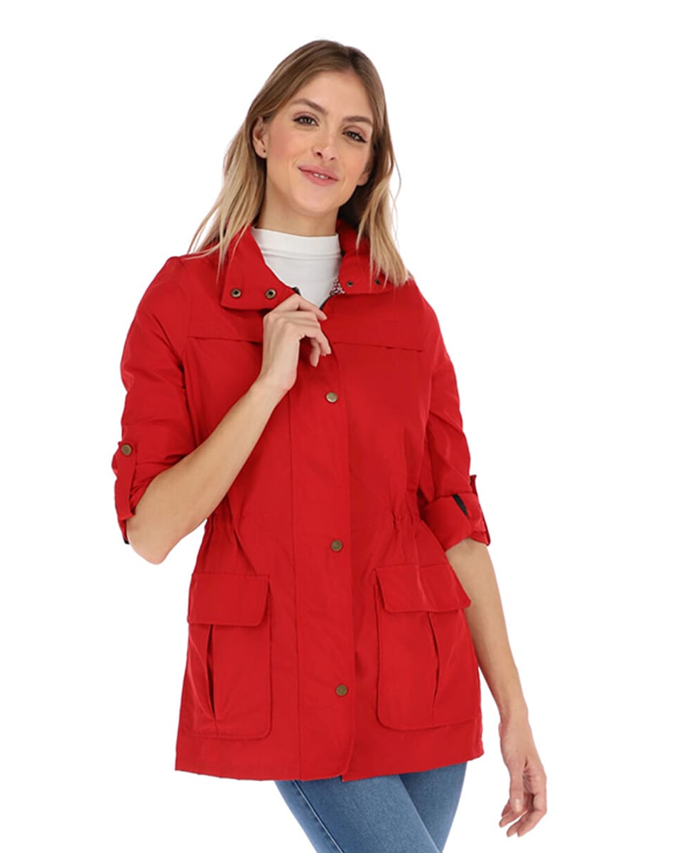 Gabardina Ligera Con Gorro