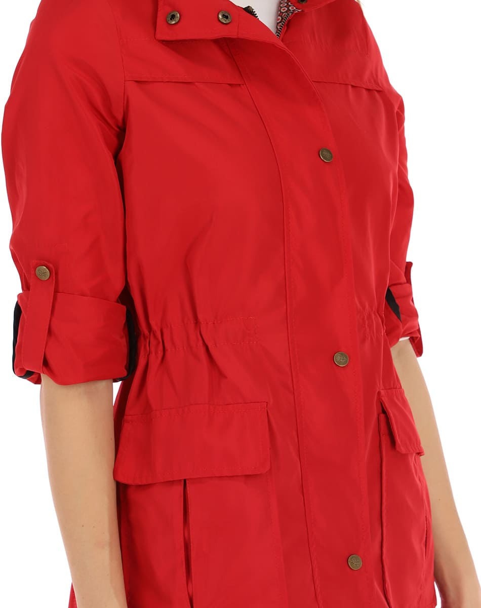 Gabardina Ligera Con Gorro